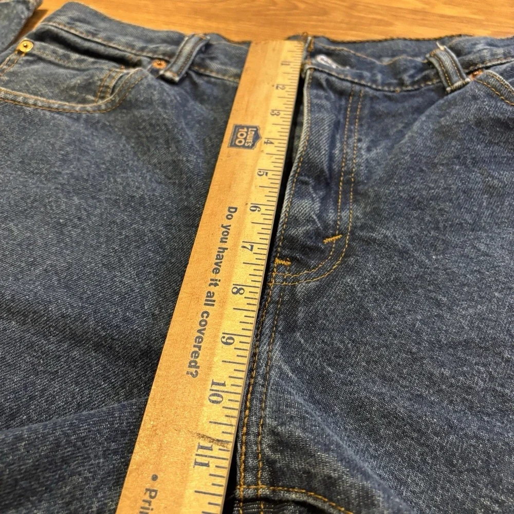 Levi's 517 Bootcut Jeans Mens 33x32 Blue Denim Faded Dark Wash Western Cowboy
